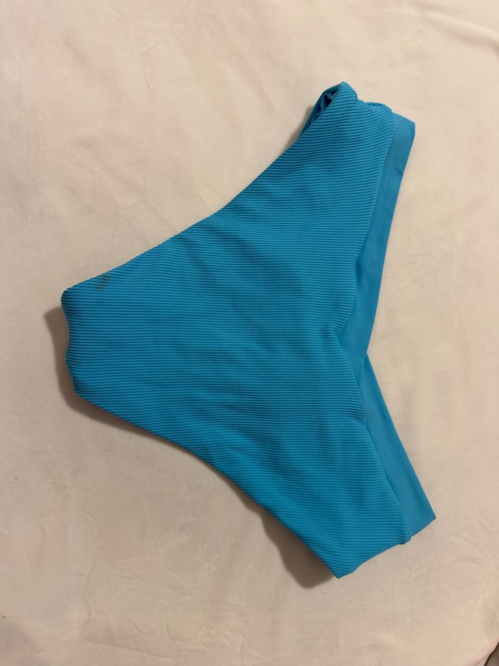 L*Space Turquoise Ribbed Bikini Bottom - Picture 3 of 6